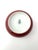 Burgundy Signed Vintage Suisse Langenthal Oxblood Porcelain Lidded Trinket Box With Gold Finial For Sale - Image 8 of 10