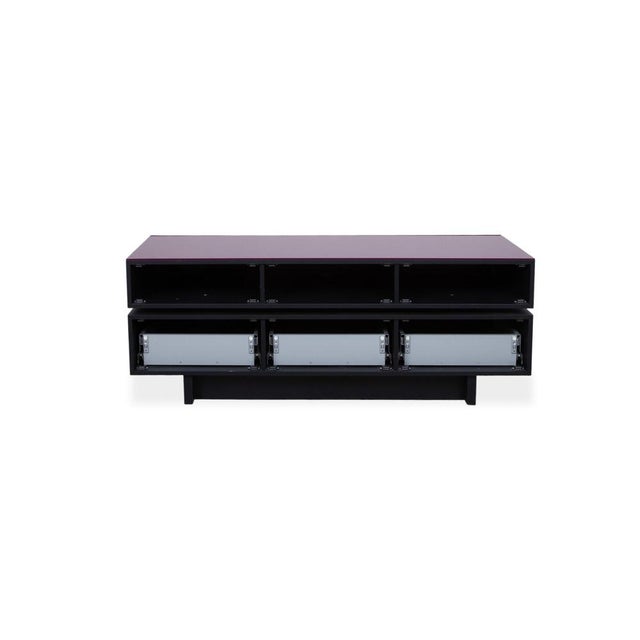 Red and Black High Gloss Glass Brick Sideboard from Spectral For Sale - Image 14 of 16