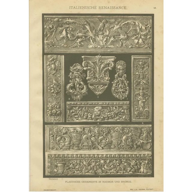 H. Dolmetsch, Renaissance Decorative Prints, 1887, Paper, Set of 4 For Sale - Image 4 of 10