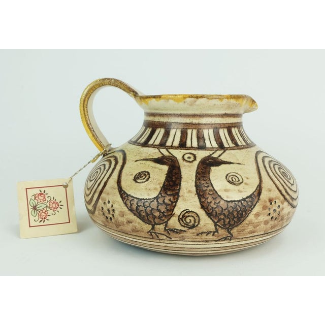 1970s Mid-Century Italian Ceramic Vase Jug from Vitali, 1970s For Sale - Image 5 of 9