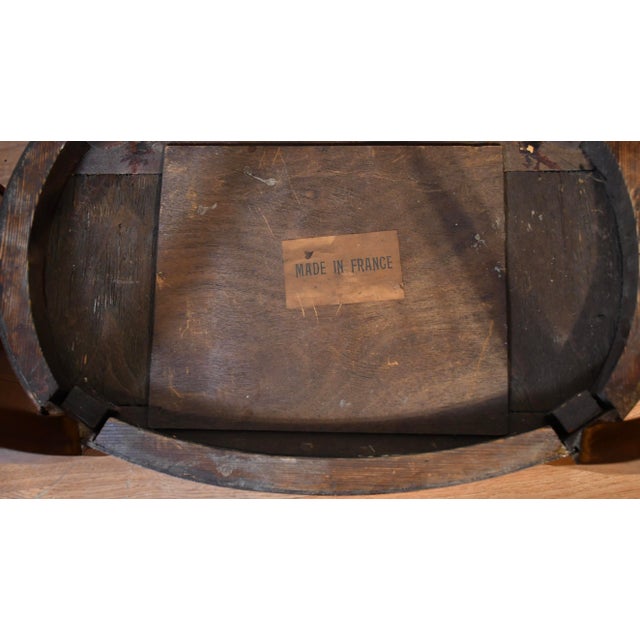 1890s Antique French Louis XV Walnut Marble Top Pair Nightstands Bedside Tables For Sale - Image 18 of 18