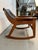 Mid-Century Walnut Bent-Wood Leather Rocker Attributed to Jerry Johnson For Sale - Image 10 of 14