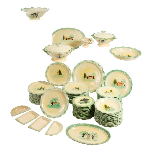 Vintage Tableware, 1960s, Set of 70 For Sale