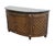 COLLEZIONE EUROPA Mahogany Traditional Neoclassical Revival 66" Demilune Buffet w. Granite Top 34.5" High 66.25" Wide 24"...