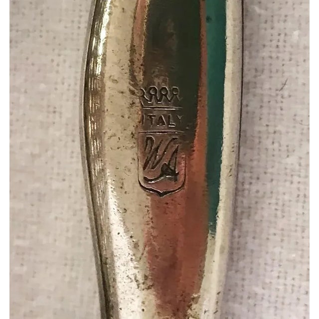 Metal Vintage Italian Silverplate Casserole Dish With Lid For Sale - Image 7 of 8