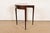 Late 20th Century Baker Furniture Style Federal Inlaid Mahogany Flip Top Demilune Console Game Table For Sale - Image 9 of 14