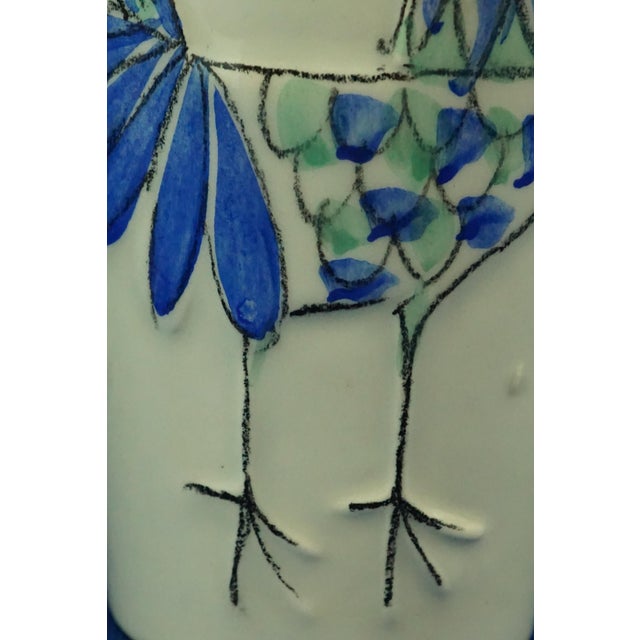 Ceramic Ceramic Cups with Bas-Relief Roosters from Sicas, Sesto Fiorentino, Italy, 1940s, Set of 2 For Sale - Image 7 of 17