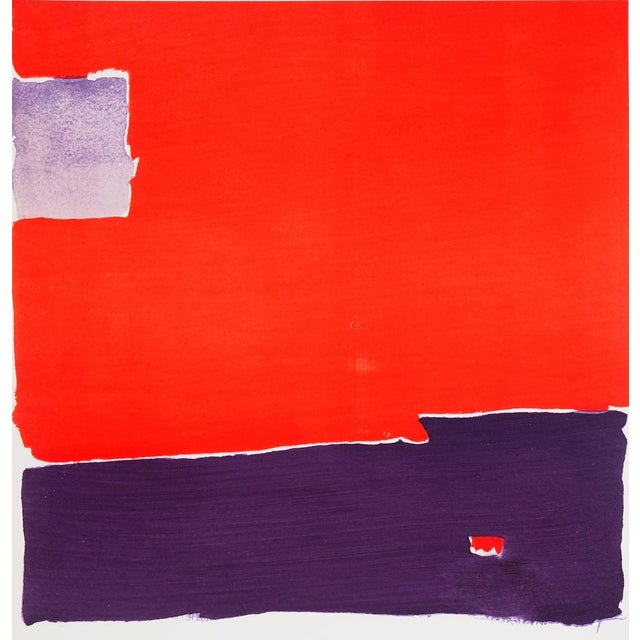 Nicolas De Staël (after) Composition au fond rouge (Paysage), 1959 Lithograph and stencil Printed in the Atelier Jacomet,...