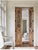 Antique Tall French Doors Beveled Glass With Arched Transom/FanLight Window For Sale - Image 17 of 17