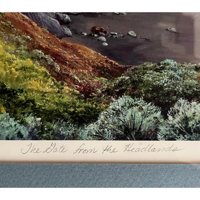 1980s Rebecca Holland 1970/80s «The Gate From the Headlands» Signed/Certified Lithograph, Artist’s Print #25/25 Rare & Gorgeous For Sale - Image 5 of 12