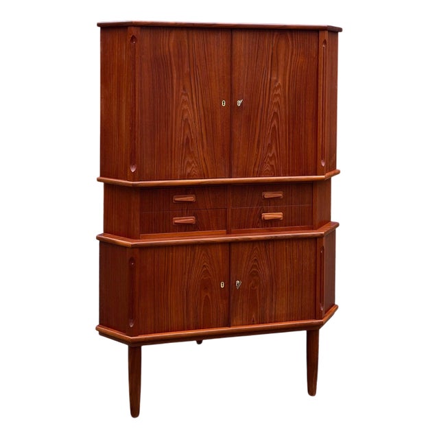 Corner Cabinet in Teak from Aulum Møbelfabrik For Sale