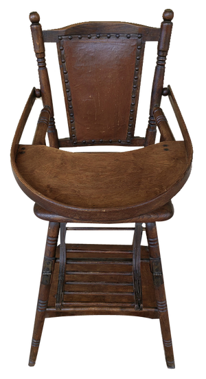 French Children's Chair in Walnut, Late 1800s