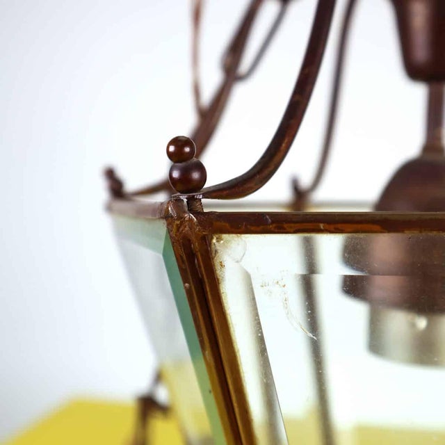 Glass and Metal Pendant, 1960s For Sale - Image 5 of 11