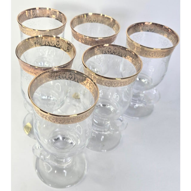 Mid 20th Century Vintage Gold Embossed Irish Coffee Mugs- Set of Eight For Sale - Image 5 of 16
