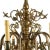 Early 20th Century Baroque Style Brass Chandelier For Sale - Image 5 of 6