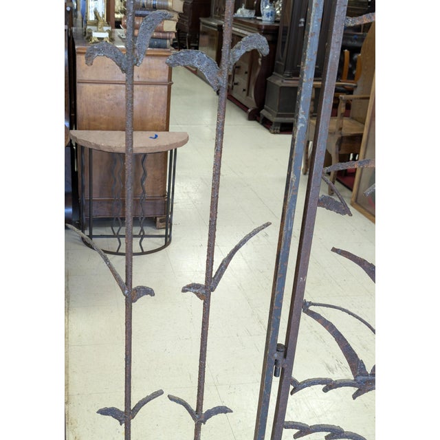 Hand-Forged Iron Three-Panel Divider/Floor Screen For Sale In Atlanta - Image 6 of 12