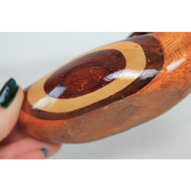 Vintage Hand-Carved Wood Duck Pen or Pencil Holder For Sale - Image 10 of 12