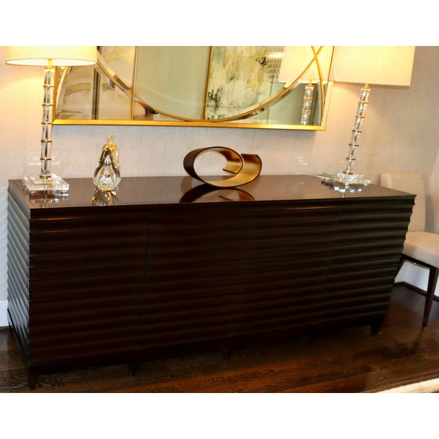 Modern Fluted Buffet Sideboard by Barbara Barry for Baker For Sale - Image 3 of 8