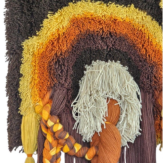 Textile Macramé Wall Tapestry from Desso Studio For Sale - Image 7 of 9