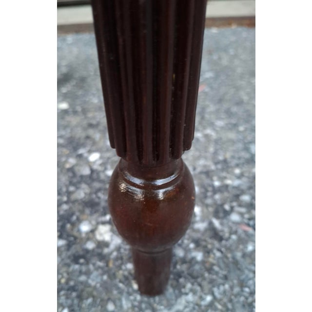 Late 19th Century Sheraton Mahogany Flip Top Card Console Table For Sale - Image 4 of 8