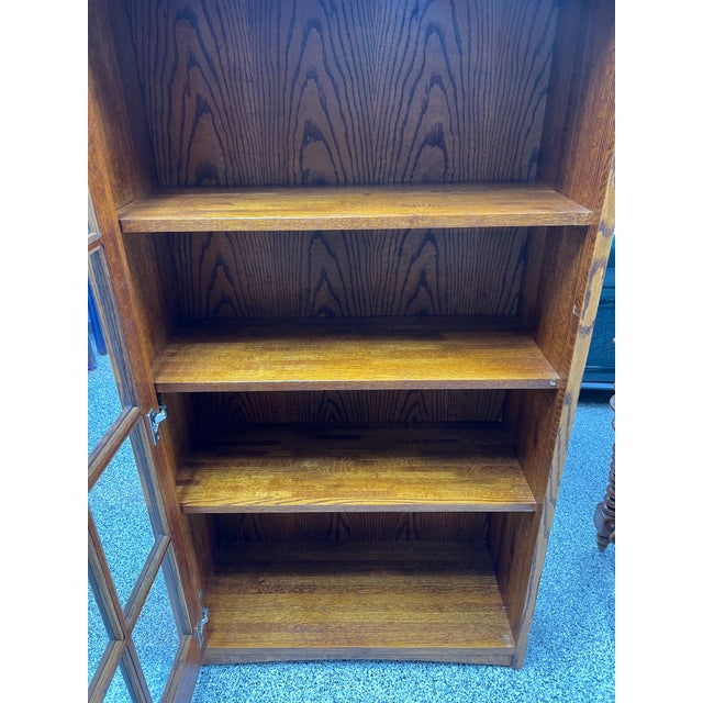 Arts and Crafts Mission style bookcase sold by Restoration Hardware.