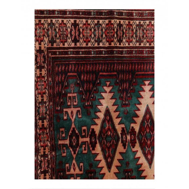 This Persian fine Handmade Torkaman is a gorgeous hand knotted oriental rug is made with 100% wool. This rug is vintage...