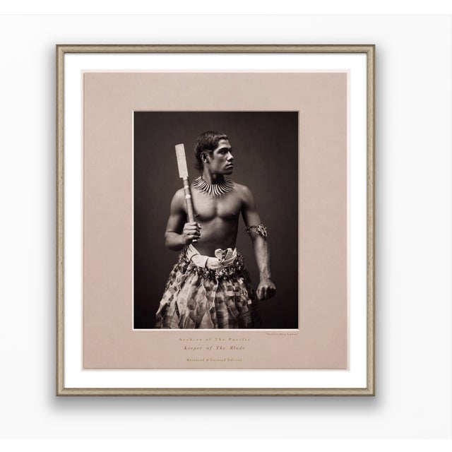 Atelier Aria Lumae Burton Brothers Samoa Portrait 1899 Restored Fine Art Gallery Board Print 20 X 24 on Archival Museum Grade Hahnemuhle Baryta Paper For Sale - Image 14 of 17