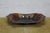 Antique Ceramic Brown Glazed Scalloped Dish Tray Centerpiece Bowl Compote 11" For Sale - Image 4 of 10
