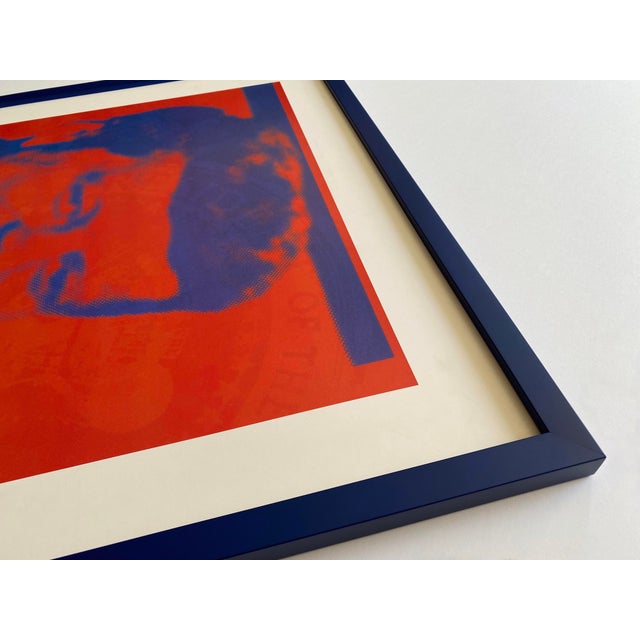 Andy Warhol Foundation Vintage Offset Lithograph Print Framed JFK Pop Art Poster " Flash-November 22, 1963 From the Flash Portfolio " 1968 For Sale - Image 14 of 18