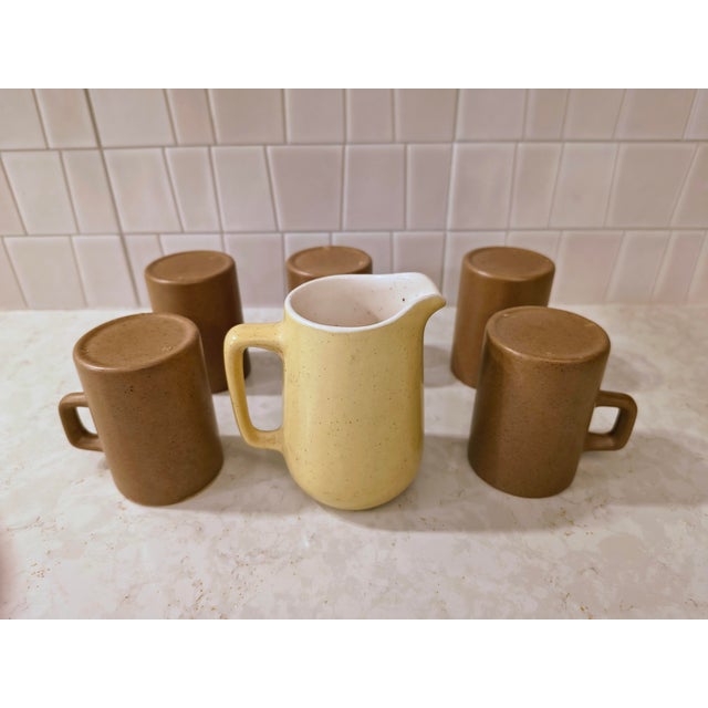 Yellow Vintage Mid-Century Modern Metlock Poppy Trail, Tempo, Set of 9 For Sale - Image 8 of 16