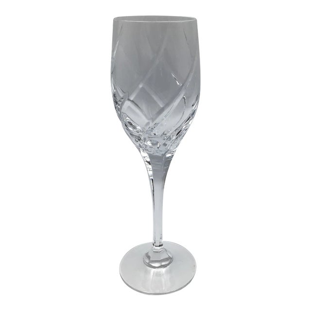 Vintage Mikasa Olympus Crystal Wine Glass For Sale