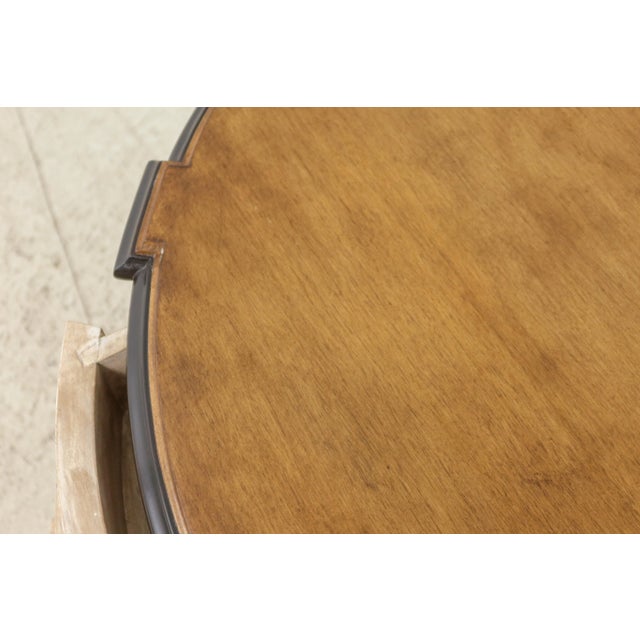 1990s Italian Style 3 Drawer Paint Decorated Commode Nightstand For Sale - Image 5 of 10