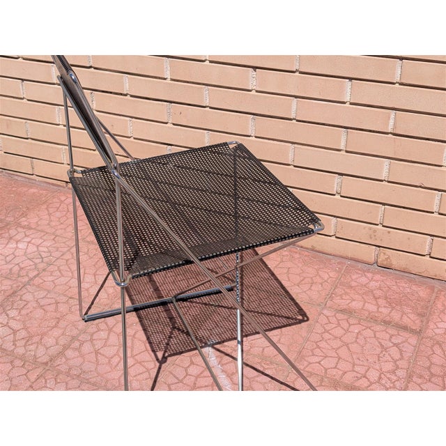 Metal Vintage Stackable Chairs, 1970s, Set of 8 For Sale - Image 7 of 11