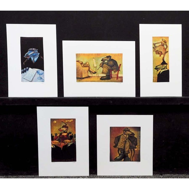 Markus Pierson "American Coyote in Paris" 5 Hand Signed Limited Ed Photoliths For Sale - Image 13 of 13