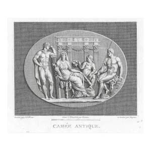 Antique Neoclassical Mythological Engraving