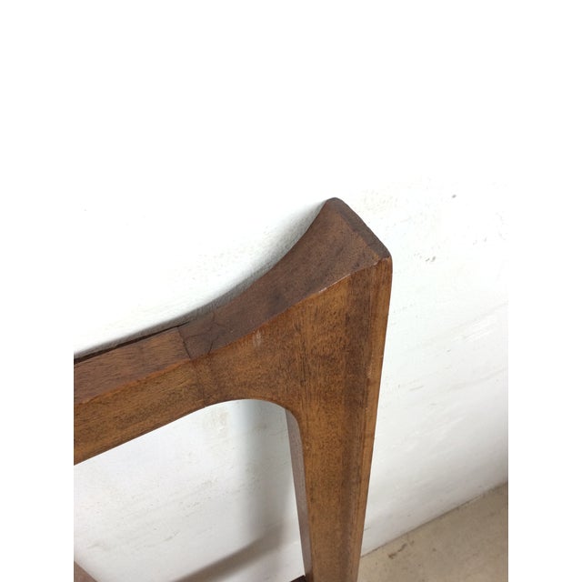 Mid Century Modern Full Size Walnut Headboard From Brasilia by Broyhill For Sale In Philadelphia - Image 6 of 18