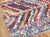 1940s 1940s Multi Stripe Modern Antique Moroccan Boucherouitte Rug 5'6" X 8'8" Woven Wool Carpet For Sale - Image 5 of 9
