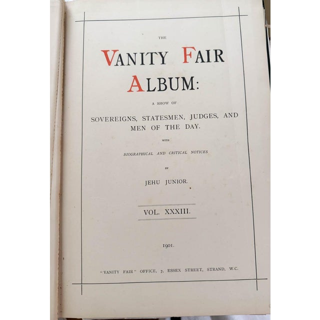 Fabulous rare find from a collector's estate. Oversized Vanity Fair Album book, 33rd Series with 33 chromolithographic...