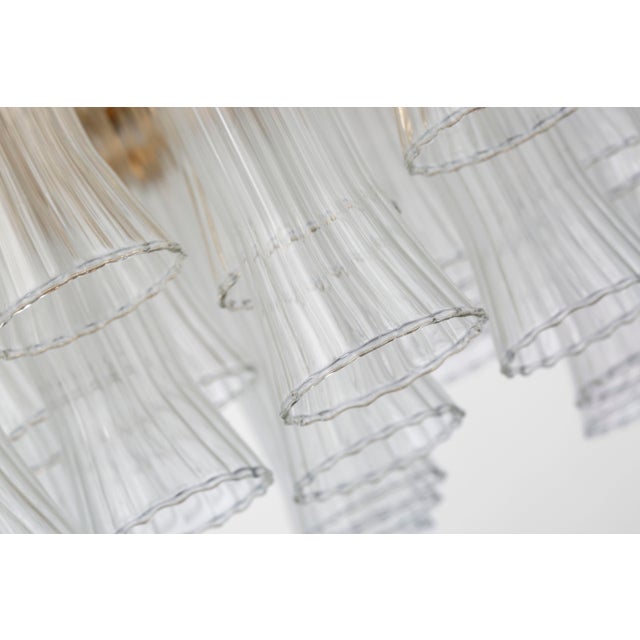 Julie Neill for Visual Comfort Signature Lorelei 18" Semi-Flush Mount in Gild with Clear Glass For Sale In Houston - Image 6 of 7