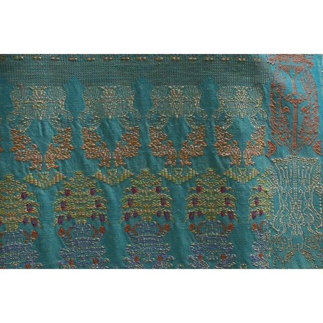 1980s Handloomed Silk and Cotten Wall Tapestry by Armando Sosa For Sale - Image 4 of 6