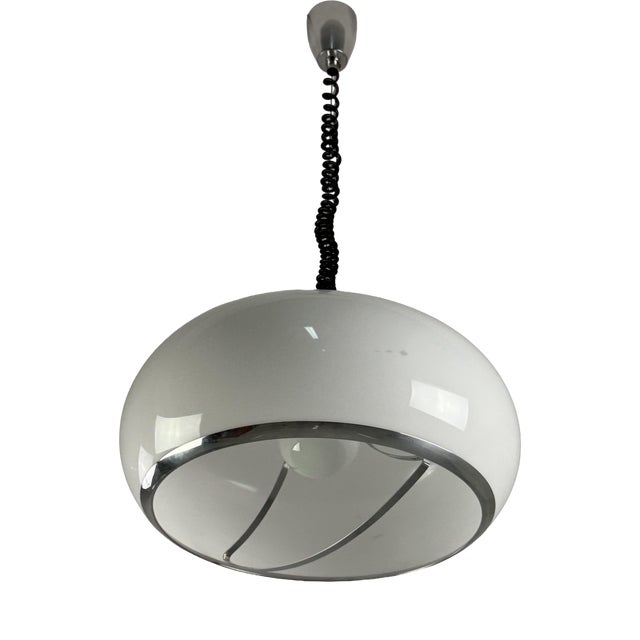 Large Drop-Down Pendant Lamp from Stilux-Milano, 1970s For Sale