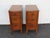 Tall and Narrow Mahogany Nightstands End Bedside Tables a Pair 6658 For Sale - Image 18 of 18