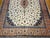 Ivory Vintage Tabriz Rug, Hand-Knotted Wool, Floral Medallion Pattern, Ivory & Terracotta, 9x13 For Sale - Image 8 of 13