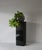 Paper 1970s Modern Black Mica Pedestal Column Plant Stand Vintage For Sale - Image 7 of 11