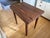 Coffee Solid 3” Thick Walnut Kitchen Table, Dovetailed Drawer, Towel Bar and Tapered Legs For Sale - Image 8 of 9