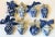 Ceramic Vintage Blue & White Chinoiserie Ginger Jar Ornaments - Set of 8 For Sale - Image 7 of 7