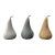 Vintage Style Indian Marble Pear Paperweights / Door Stoppers – Set of 3 Assorted Sizes For Sale