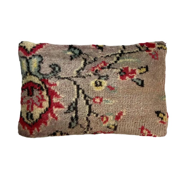 Vintage Handmade Rug Cushion Cover For Sale