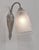 Daum Lorrain Daum Set of Three French Art Deco Floral Nickel Bronze Wall Sconces - 1930s For Sale - Image 4 of 10