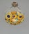 Metal French Art Deco Pendant Light by Loys Lucha 1930 France For Sale - Image 7 of 14